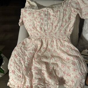 Free People white Floral Dress